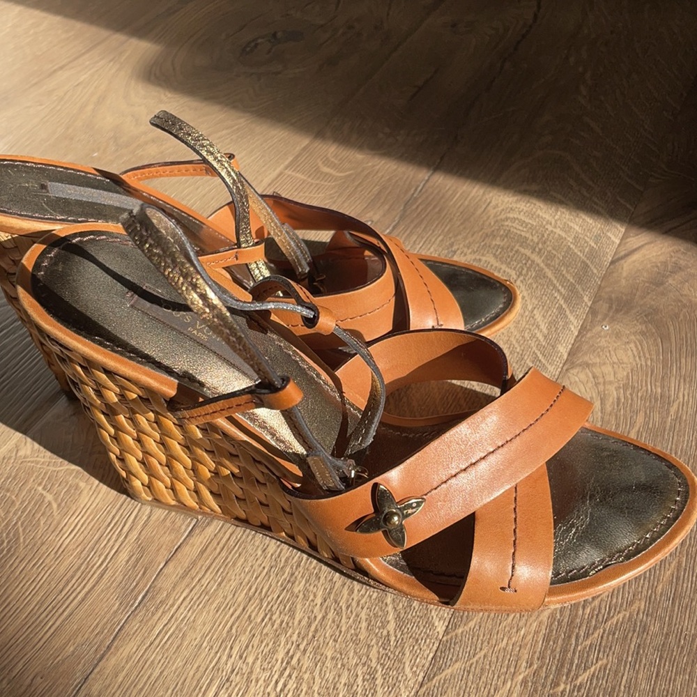 Louis Vuitton Wedge Sandals 37.5
